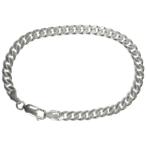 Hopeinen ranneketju, panssari 5mm 19cm