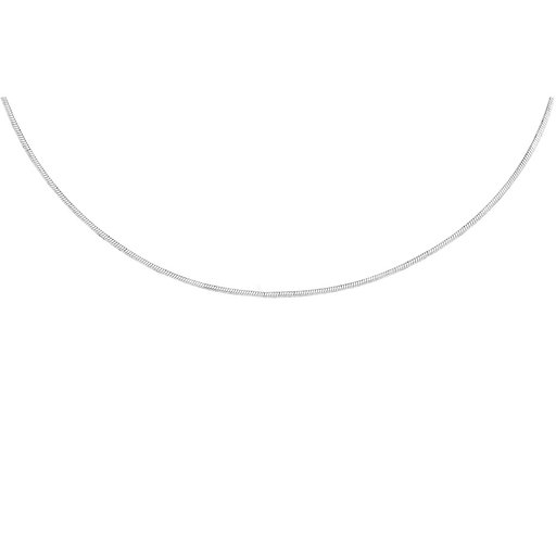 Hopeinen silkkiketju 1,1mm 50cm