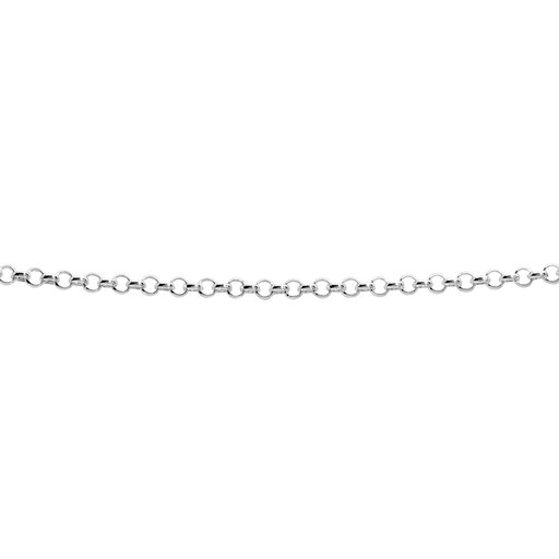 Hopeinen papuketju 3,9mm 45cm