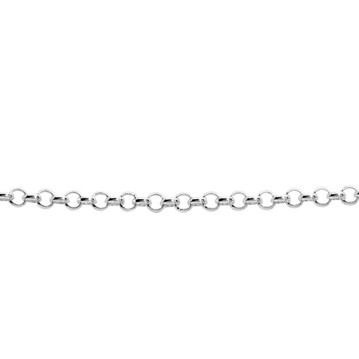Hopeinen ranneketju, papu 6mm 20,5cm
