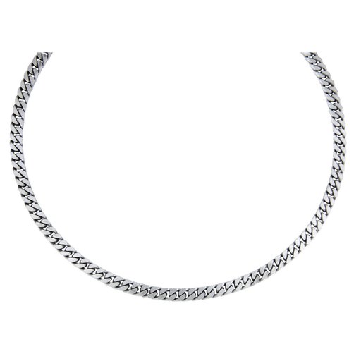 Hopeinen panssariketju, oksidoitu 5mm 50cm