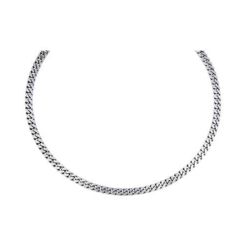Hopeinen panssariranneketju, oksidoitu 5mm 21cm