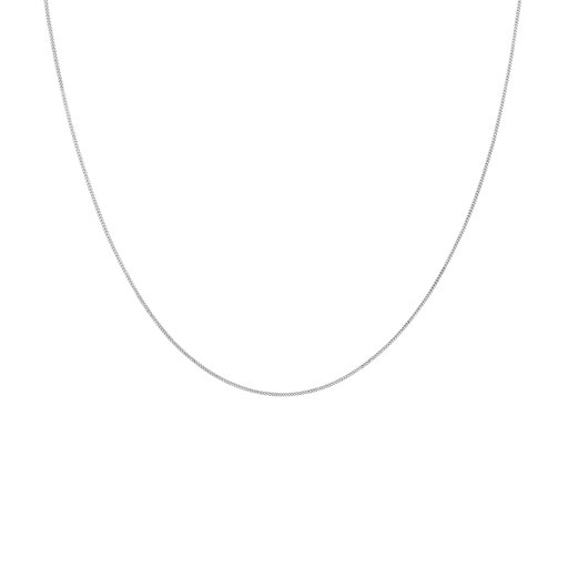 Valkokultainen riipusketju, panssari 0,88mm 42+3cm