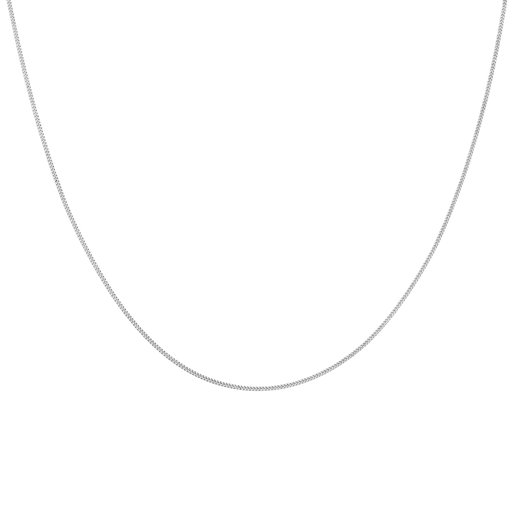 Valkokultainen riipusketju, panssari 0,97mm 42+3cm