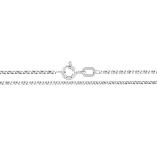Valkokultainen riipusketju, panssari 1,2mm 42+3cm