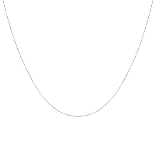 Valkokultainen riipusketju, venetsia 0,5mm 42+3cm