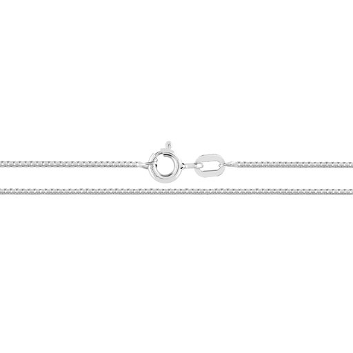 Valkokultainen riipusketju, venetsia 0,7mm 42+3cm