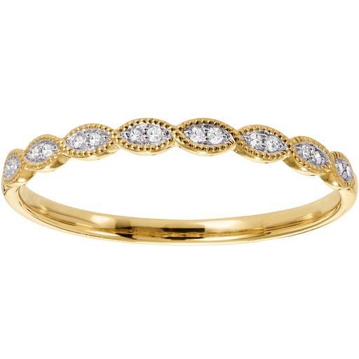 Timanttisormus yht. 0,05ct 14K keltakulta