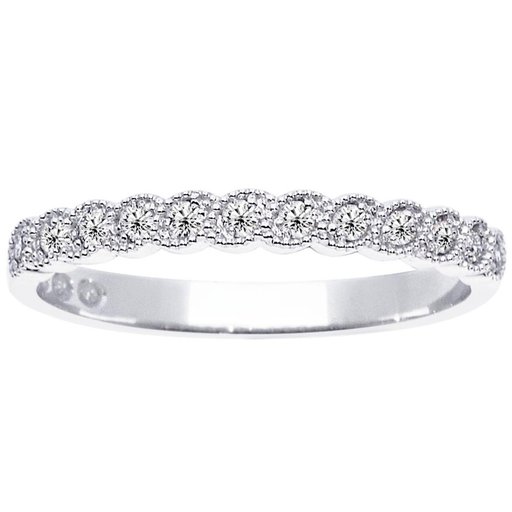 Princess Leonore timanttisormus yht. 0,12ct 14K valkokulta