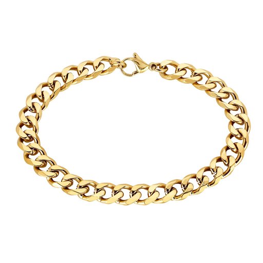 Steel4U kullanvärinen teräsrannekoru, panssari 7 mm 20 cm