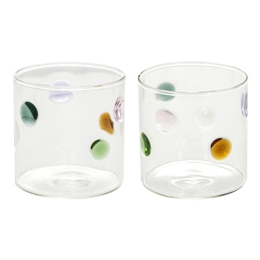 Juomalasi 2kpl Color dots