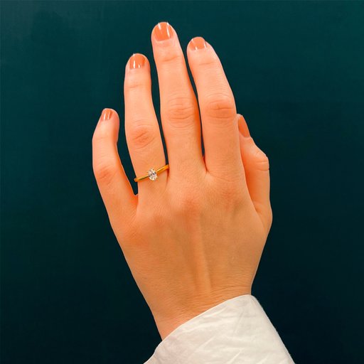 Fenia Electra laboratoriotimanttisormus 0,30ct 18K valkokulta