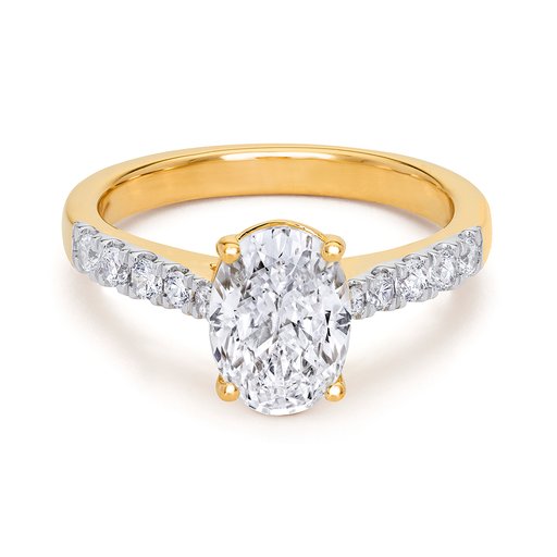 Fenia Electra labotatoriotimanttisormus yht. 1,79ct 18K keltakulta