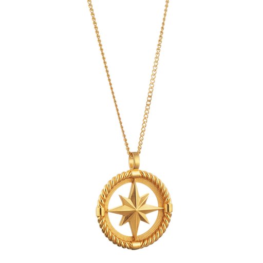 Lumoava Toivo kaulakoru keltakullattua pronssia, ketju 50/55/60cm