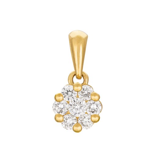 Timanttiriipus yht. 0,20ct 14K keltakulta