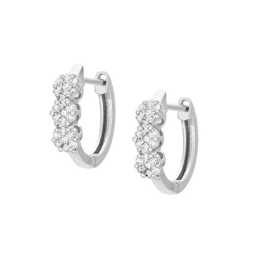 Timanttikorvakorut yht. 0,24ct 14K valkokulta