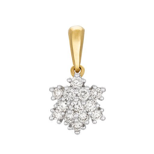 Timanttiriipus yht. 0,14ct 14K keltakulta