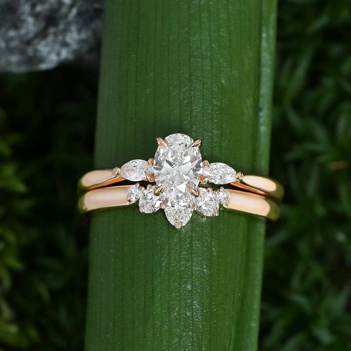 Princess Elsie timanttisormus yht. 0,23ct 14K keltakulta
