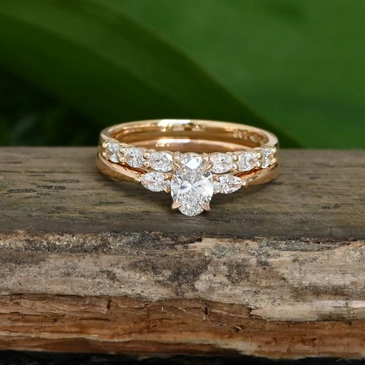 Princess Olivia timanttisormus yht. 0,35ct 14K keltakulta