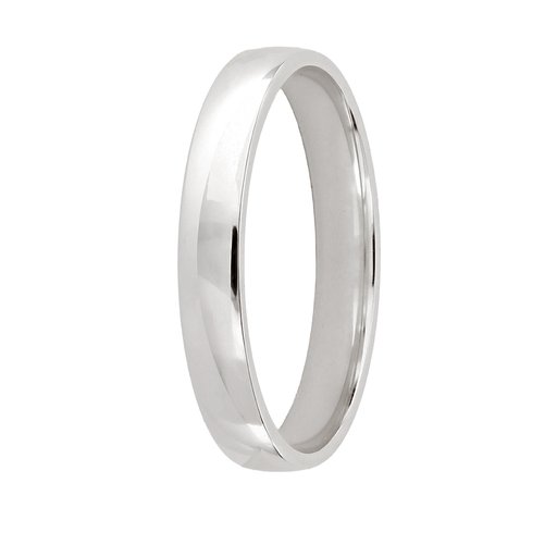 Story of love Santorini kihlasormus 3mm 14k valkokulta
