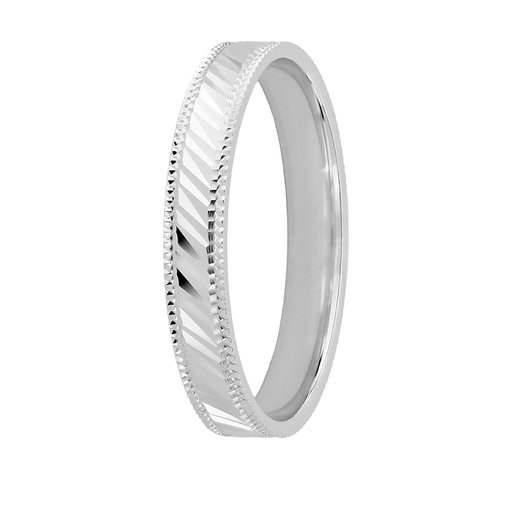 Story of love Maui kihlasormus 3 mm 14k valkokulta