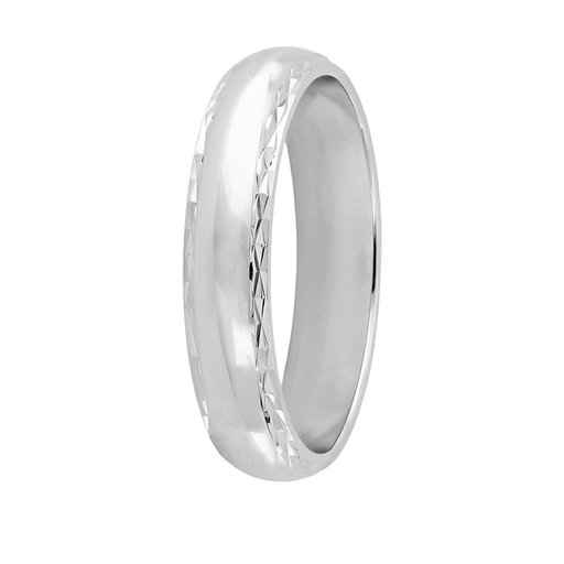 Story of love Curacao 4 mm kihlasormus 14k valkokulta