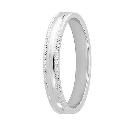 Story of love Maldives kihlasormus 3 mm 18k valkokulta