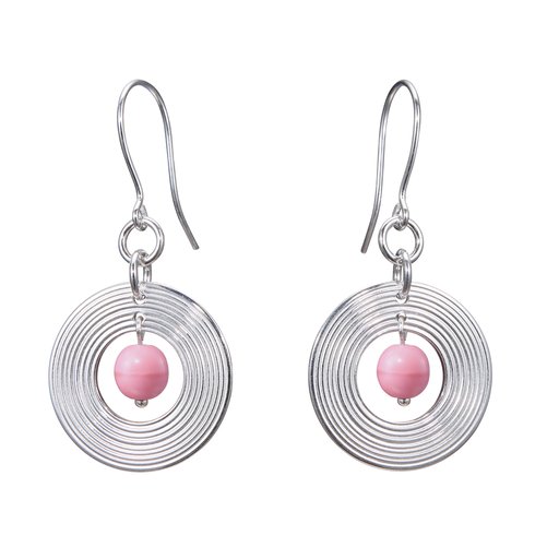 Kalevala Roosa nauha 2026 korvakorut, hopeaa