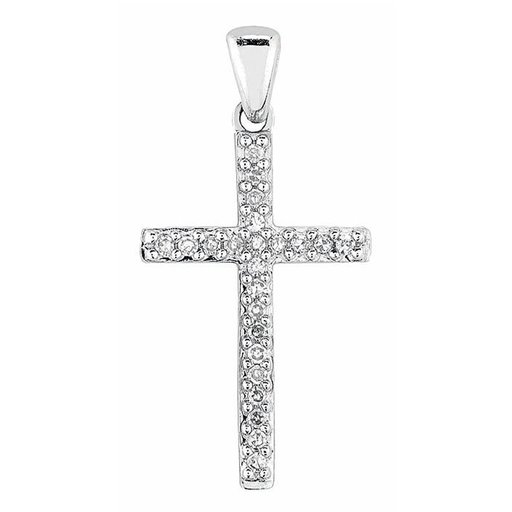 Timanttiristi yht. 0,07ct 14K valkokulta