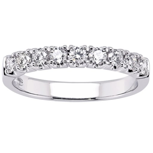 Princess Margaret timanttisormus yht. 0,45ct 14K valkokulta