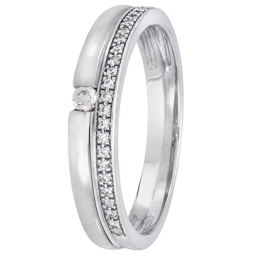 Story of Love Dubrovnik timanttisormus yht.  0,10ct 14K valkokulta