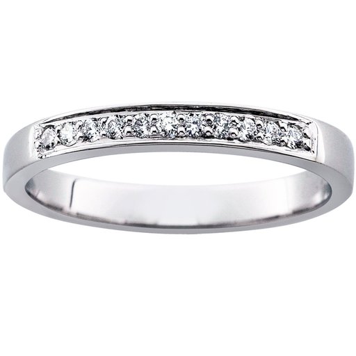Princess Caroline timanttisormus yht. 0,11ct 14K valkokulta