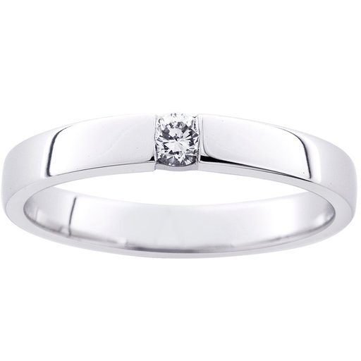 Princess Mathilde timanttisormus 0,10ct 14K valkokulta