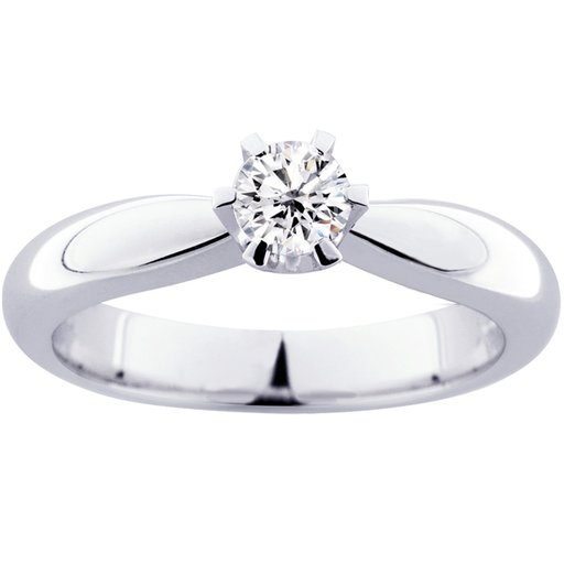 Princess Belle timanttisormus 0,40ct 14K valkokulta