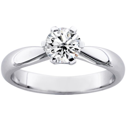 Princess Belle timanttisormus 0,70ct 14K valkokulta