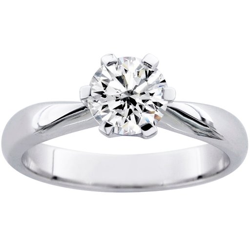 Princess Belle timanttisormus 1,00ct 14K valkokulta