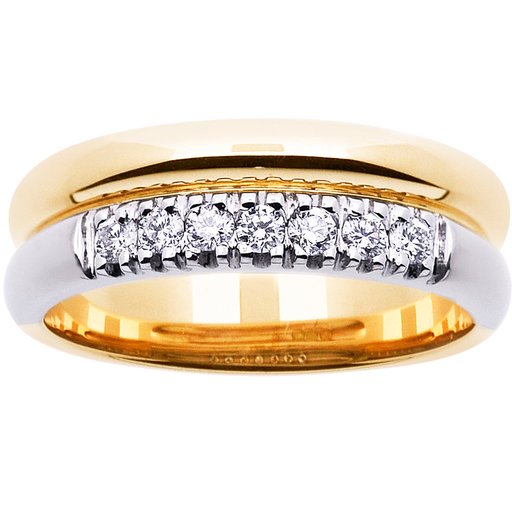 Princess Letizia timanttisormus yht. 0,21ct 14K kulta