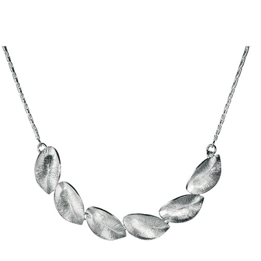 Kalevala Lumikukka kaulakoru, 45cm hopea
