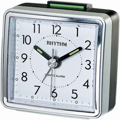 Rhythm hopeanvärinen herätyskello, kantikas