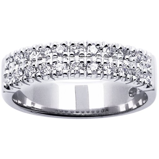 Princess Henriette timanttisormus yht. 0,44ct 14K valkokulta