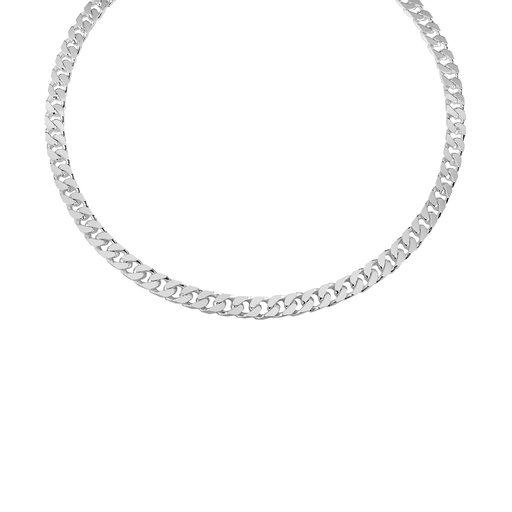Hopeinen panssarikaulaketju 8mm 50cm