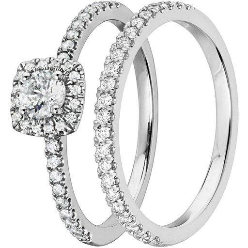 Story of Love New York timanttisormus yht. 0,50ct 14K valkokulta