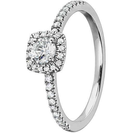 Story of Love New York timanttisormus yht. 0,50ct 14K valkokulta
