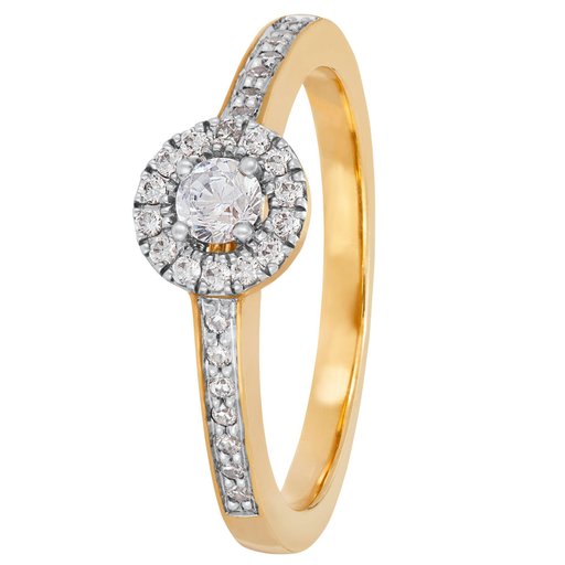 Story of Love Dallas timanttisormus yht. 0,29ct 14K keltakulta