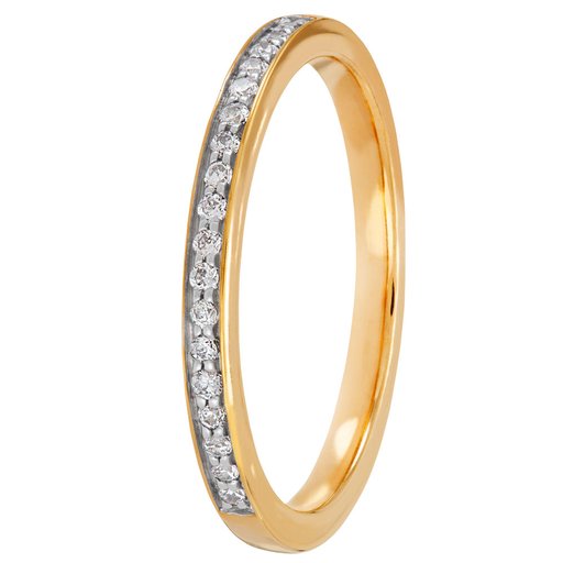 Story of Love Verona timanttisormus yht. 0,11ct 14K keltakulta