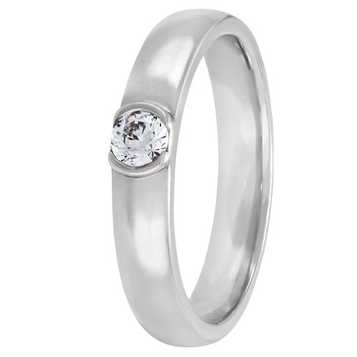 Story of Love Dublin timanttisormus yht. 0,15ct 14K valkokulta