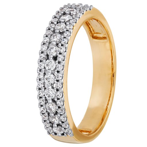 Story of Love Lausanne timanttisormus yht. 0,43ct 14K keltakulta