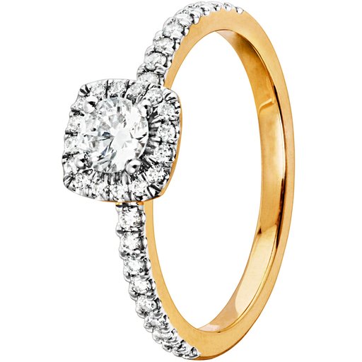 Story of Love New York timanttisormus yht.  0,50ct 14K keltakulta