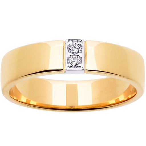 Princess Therese timanttisormus yht. 0,04ct 14K keltakulta