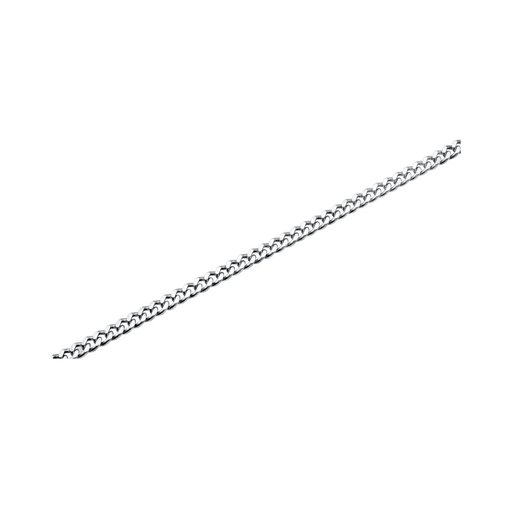 Hopeinen panssariranneketju 5mm 19cm